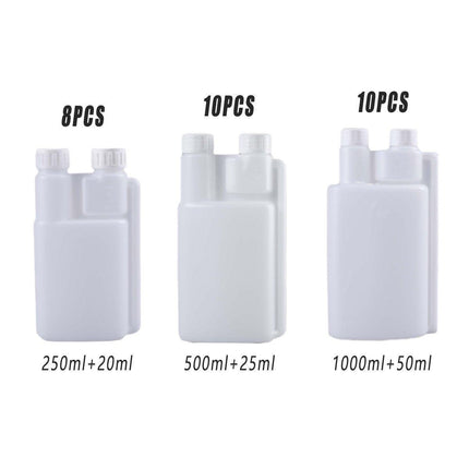 250-1000ml Plastic Twin Chamber Bottle with Tamper Evident Cap for Chemical Liquids