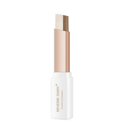 Glitter Double Colour Gradient Eyeshadow Stick Two Tone Eye Shadow Pen Cosmetics - Aimall