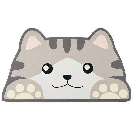 Cartoon Pet Diatomite Floor Mat Non Slip Cat and Dog Feeding Mat for Food Water