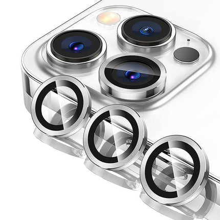 For iPhone 13 Pro/Pro Max Metal Camera Lens Glass Screen Protector - Aimall
