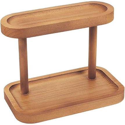 Wooden Storage Rack Desktop Organizer for Jewelry Cosmetics Flower Dessert