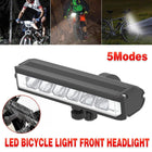 USB Rechargeable Bicycle Light Aluminum Alloy High Brightness LED Front Bike Lamp