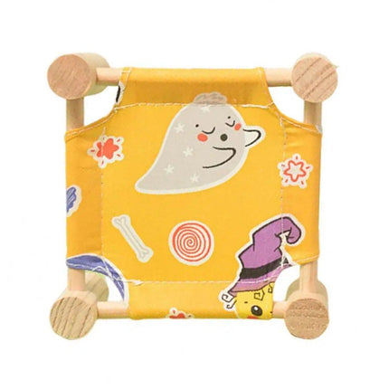 Breathable Wooden Hamster Bed Nest Supplies Dismantle Washable Hammock Pet House