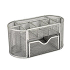 Creative Metal Desktop Pen Holder Multi-function Storage Box Organizer Rack