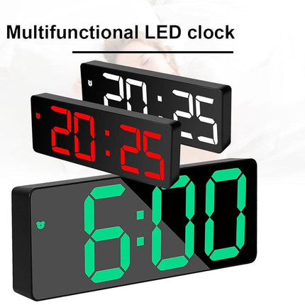 LED Digital Alarm Clock Large Display Dual Power Options Home Office Decor