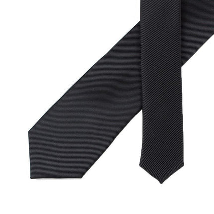 Men's Skinny Tie Fashion Solid Plain Satin Formal Wedding Casual Necktie Ties - Aimall