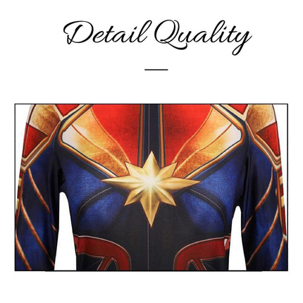 Halloween Cos Leotard Cosplay Cosplay Stage Performance Costume Jumpsuit Christmas Marvel Captain