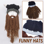 Funny Beard Party Hat Costume Accessory Warm Winter Beanie Unisex Gift Ideas