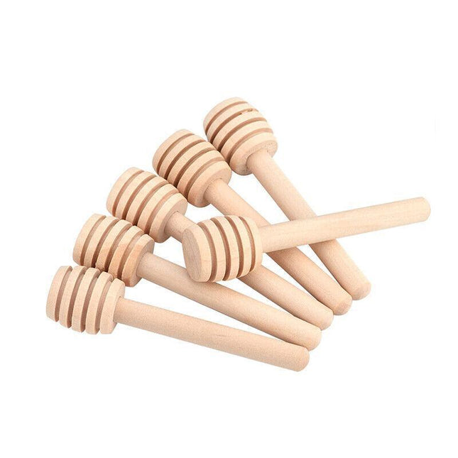 30PCS Mini Wooden Honey Dipper Stick for Honey Jar Dispense Drizzle Party Favors - Aimall