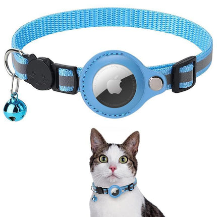 For Apple AirTag Cat Dog Collar Reflective Pet Collar Case Air Tag GPS Anti-lost - Aimall
