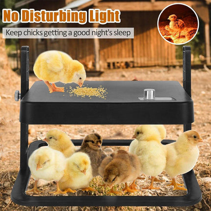 18W Poultry Heating Plate Brooder Warm Chick Duck Chicken Coop Heater 27x27cm - Aimall