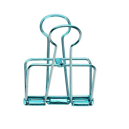 Solid Color Hollow Out Swallowtail Metal Binder Bookmark Clips Office Supplies - Aimall