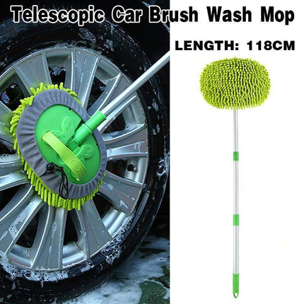 New Telescopic Car Brush Wash Soft Care Mop Vehicle Cleaning Window Adjustable - Aimall