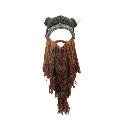 Funny Beard Party Hat Costume Accessory Warm Winter Beanie Unisex Gift Ideas