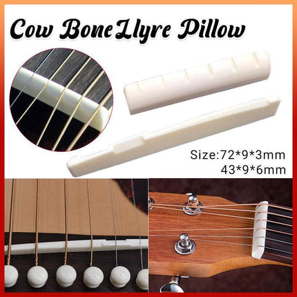 Bone Acoustic Saddle Holder Display Nut Guitar Bridge and Strings End Rack - Aimall