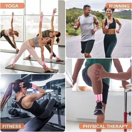 2PCS Adjustable Ankle Weights Wrist Weight Bracelet Fitness Equipment Training
