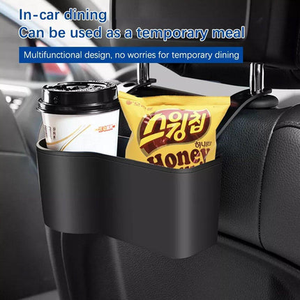 2pcs Cup Bottle Holder Phone Mount Headrest Car Back Seat Organizer Storage Box