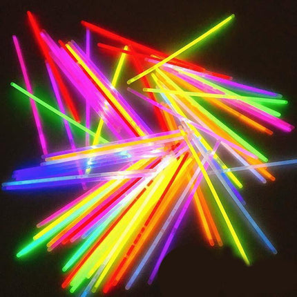 10X Colour Mixed Flashing Glow Stick Party Glowsticks Bracelets Light No Flame - Aimall