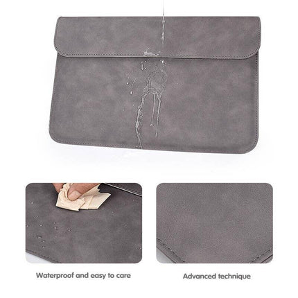 13" Pouch Laptop Bag Cover Leather Sleeve Case MacBook Air Pro Dell Retina - Aimall