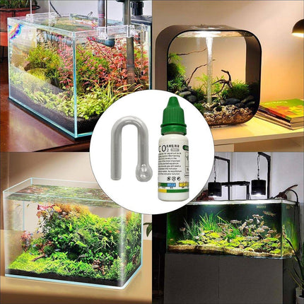 Aquatic CO2 Drop Checker Glass Aquarium Monitor Kit Accurate Fish Tank Tester