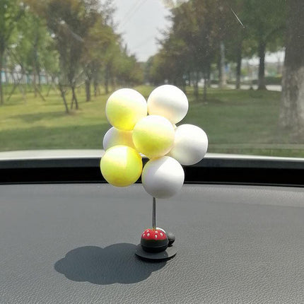 Bobblehead Shaking Head Toys Car Ornaments Car Dashboard Decor Nodding Balloon - Aimall