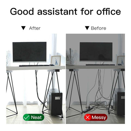 10/20/50M Hook&Loop Heavy Duty Strap Reusable Cable Ties Grip TV Tidy Organizer - Aimall