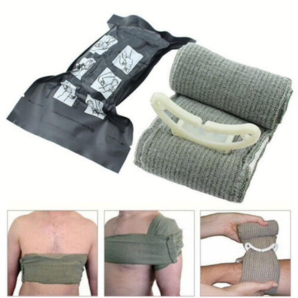 First Aid Bandage Trauma Israeli MedicalDressing Survive Support Strap Wrap Wound - Aimall