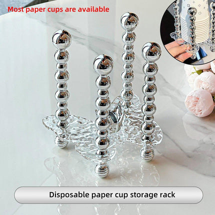 Cup Storage Shelf Paper Cup Holder Organizer Kitchen Cup Holder Storage Solution