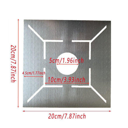 Industrial Floor Drain Positioning Ruler Multi-pattern Measuring Tool Accessory