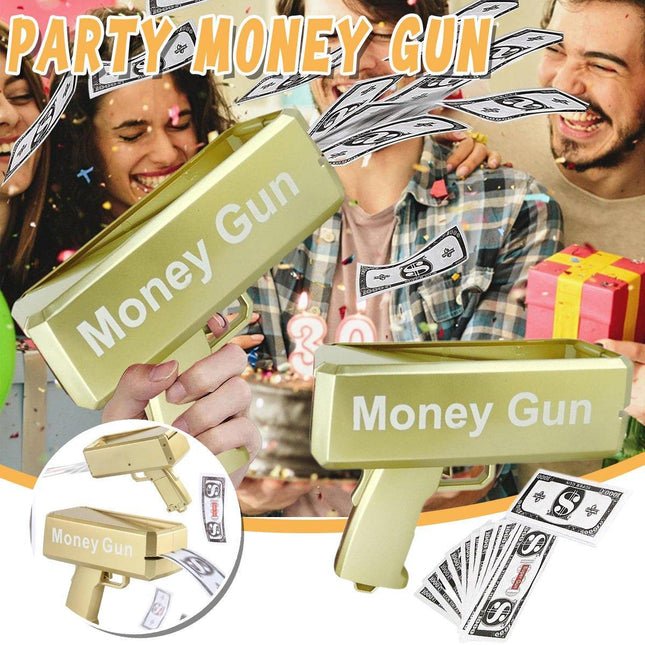 Electric Money Spray Toy Cash Bill Sprayer Machine for Party Fun Gift Kids