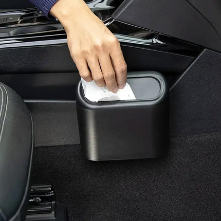 Car Wastebasket Door Mounted Multifunctional Storage Box Trash Bin Organizer