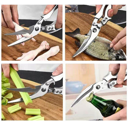 Stainless Steel Kitchen Scissors Multipurpose Ultra Sharp Utility Shears Tool