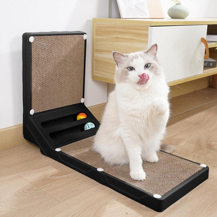 L-shaped Cat Scratching Board Vertical Claw Toy Cat Scratcher for Pet Playtime