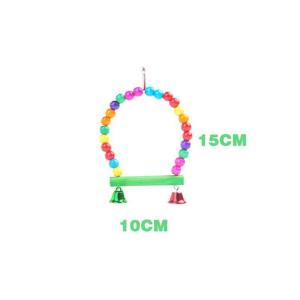 5PCS Parrot Hanging Swing Bird Toy Harness Cage Ladder Parakeet Cockatiel Budgie - Aimall