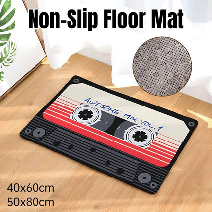 Absorbent Non-Slip Camera Bathroom Floor Mat Family Entry Door Mat Home Rug