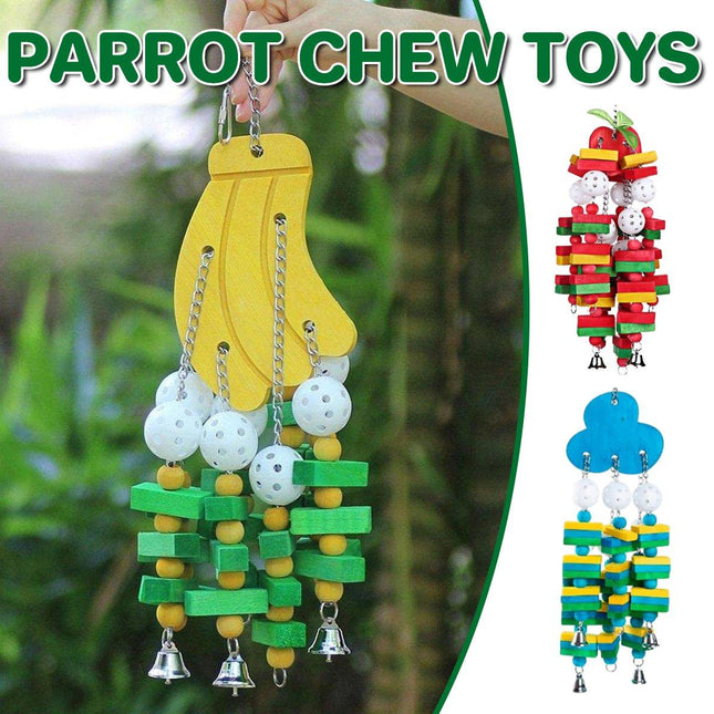 Wooden Parrot Chew Toy Bird Toys for Large and Small Birds Natural Pet Chew Toy
