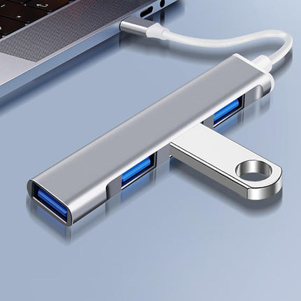 USB C HUB 3.0 Type C 4-Port Multi-Splitter OTG Adapter for PC Android Laptop Mac - Aimall