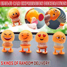 Emoji Car Expression Decoration Shaking Head Auto Cartoon Ornament Spring Swing - Aimall