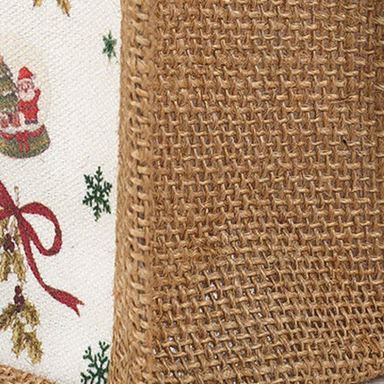 Christmas Santa Claus Gift Bag Holiday Packaging Apple Handbag Cloth Bag Set