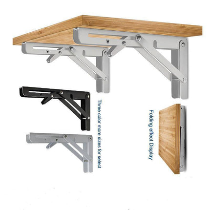 Traderight Table Bracket Folding Stainless Steel 150KG Wall Shelf Bench 2PCS - Aimall