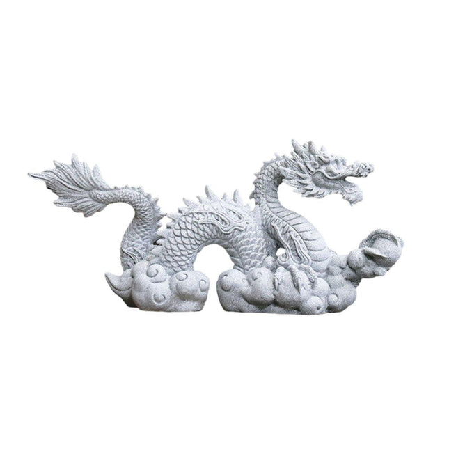 Imitation Lapis Lazuli Dragon Ornament Garden Fish Tank Aquascape Chinese Decor