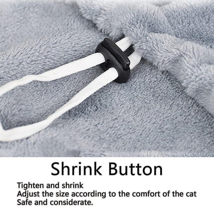 Non-stick Hair Cat Apron Kangaroo Style Pet Grooming Bib No-Hole Design