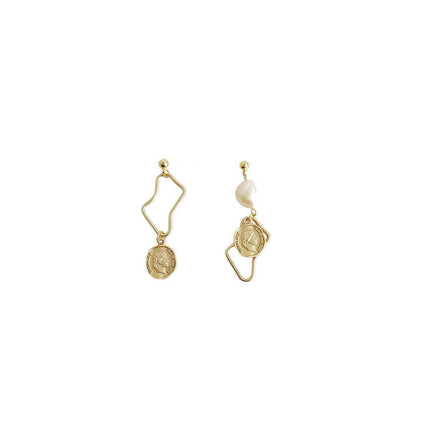 Vintage Baroque Style Imitation Pearl Earrings Women Elegant Fashion Jewelry