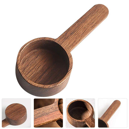 Black Walnut Measuring Bean Spoon Solid Wood Gram Coffee Milk Powder Gram Weight