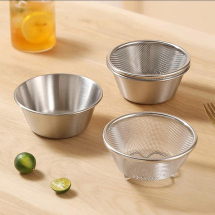 Mini Stainless Steel Sieve Drainage Basket Fruit Filter Basin for Kitchen Use