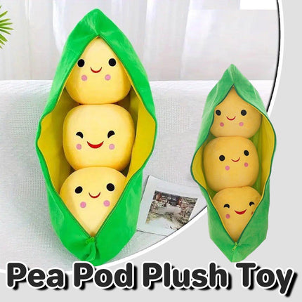 Cute Pea Pod Plush Toy Couple Bean Pillow Valentines Day Gift Soft Doll 40cm