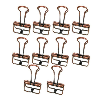 Solid Color Hollow Out Swallowtail Metal Binder Bookmark Clips Office Supplies - Aimall