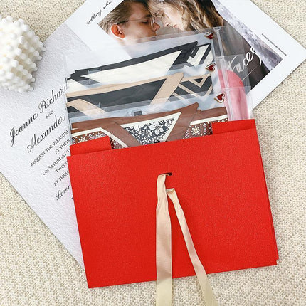 20PCS Kraft Paper Folding Handmade Box Silk Scarf Cardboard Envelope Gifts Aimall