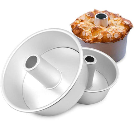 8 Inch Hollow Cake Mould Baking Tool Nonstick Round Mould for Baking Pastry