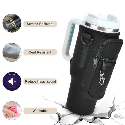 Portable Cup Sleeve Drink Holder Reusable Water Bottle Carrier Travel Bag